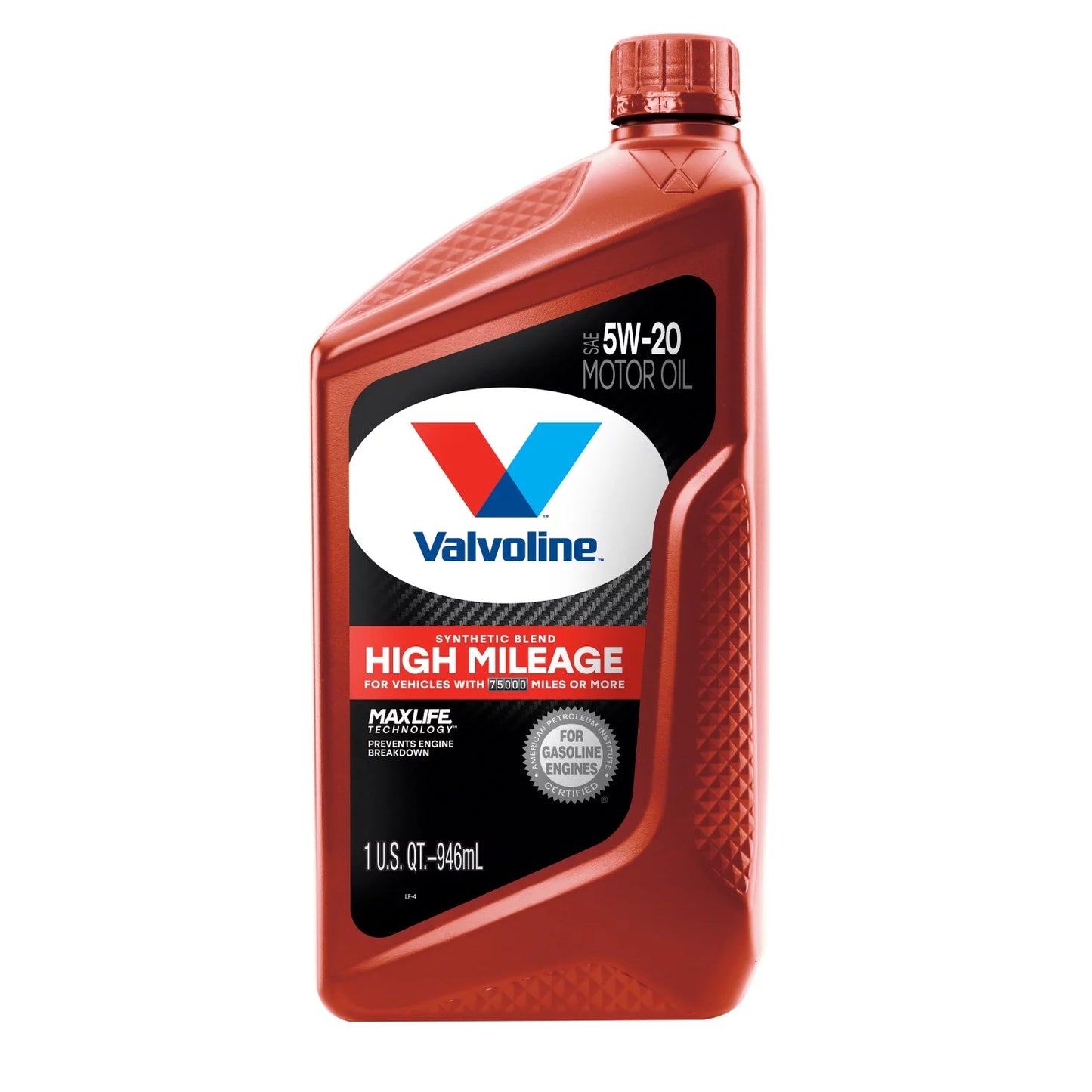 VALVOLINE™ 5W-20 ACEITE DE MOTOR DE MEZCLA SINTETICA CON TECNOLOGÍA MAXLIFE™