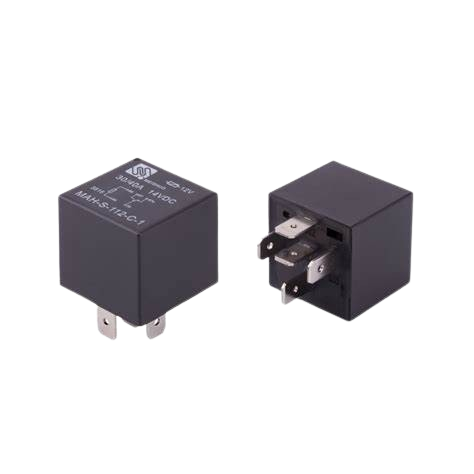 *S8* RELAY 5 PINES REL-2801-R UNIVERSAL NEGRO 12V 30AMP (REGITAR)