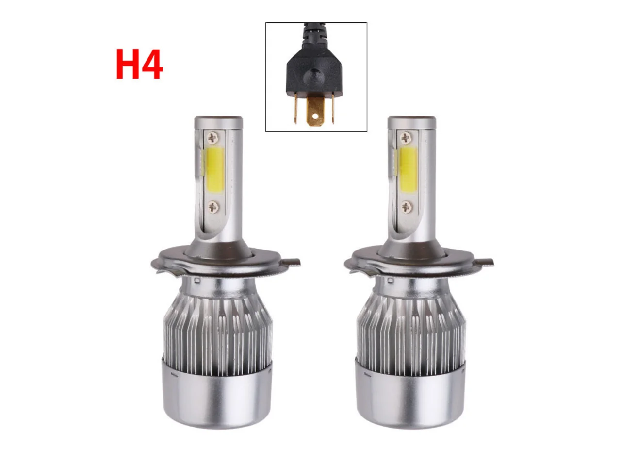 H4 (9003/HB2) 12V YELLOW - BIOLIGHT KM BOMBILLA HALÓGENA PARA FAROS DELANTEROS - 100/90 WATTS