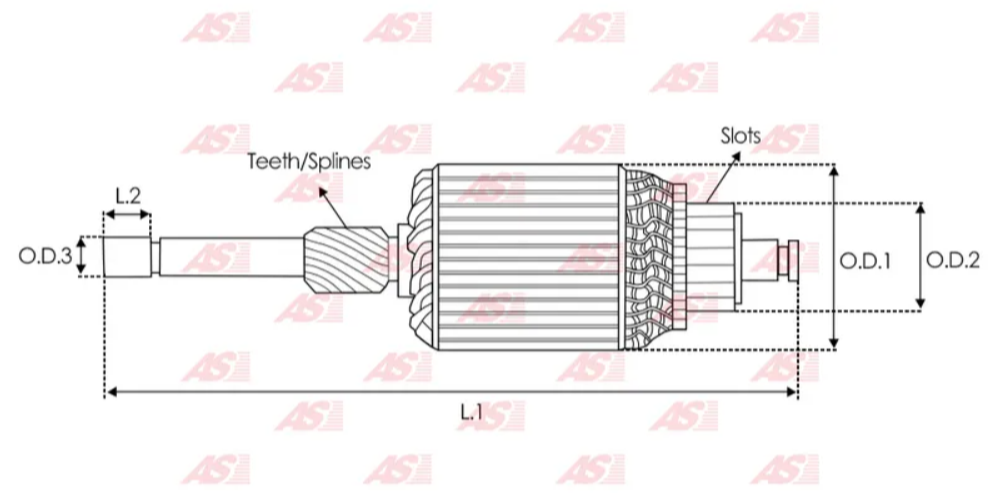 *N3-07* MASA PARA MITSUBISHI 1.0, 1.2KW HYUNDAI CATERPILLAR 61-8317 WAI