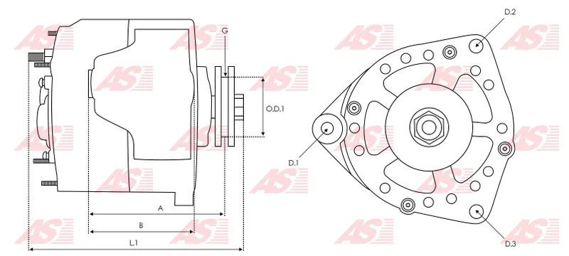 **ALTERNADOR NUEVO COMPATIBLE CON: TOYOTA DYNA 3.0 D-4D, HIACE 2.5 D-4D, LAND CRUISER PRADO 3.0 D-4D (2002-09)...