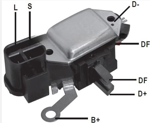 *S6-08* REGULADOR 12V 2T TIPO HITACHI PARA NISSAN TD27 / ISUZU KB DIESEL (NEW ERA)