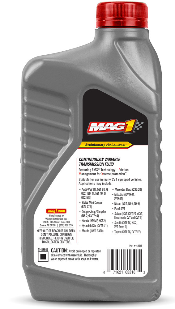 MAG 1 (CVT) FLUIDO DE TRANSMISION CONTINUAMENTE VARIABLE