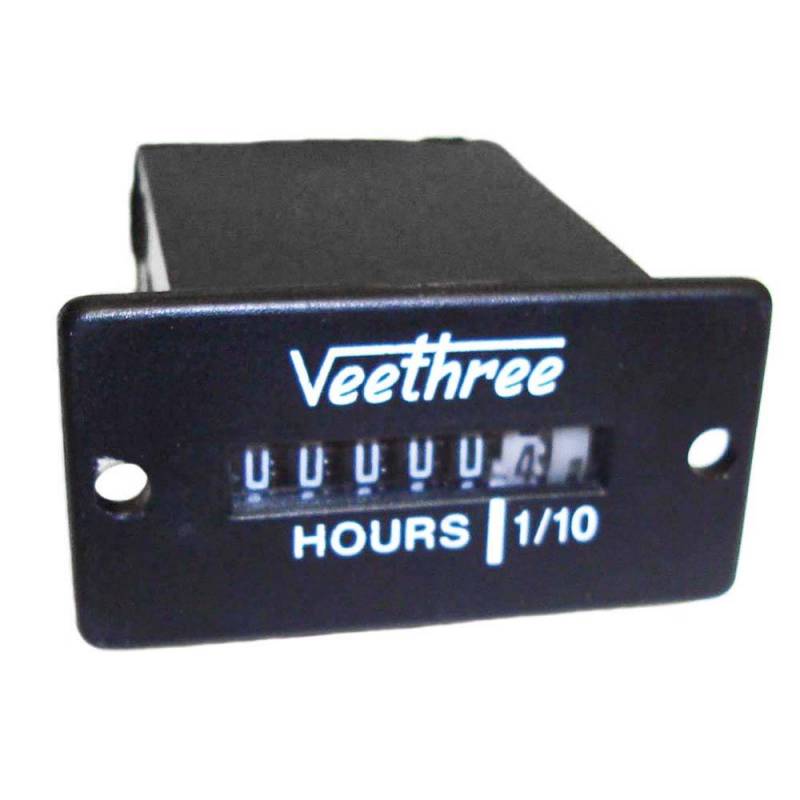 *B2-01* HOROMETRO CUADRADO 10-28V V24348B (VEETHREE)