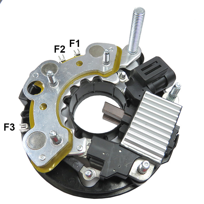 *F6-04* REGULADOR + PLACA DE DIODO RV-9005 ISUZU NPR 4EEI, RODEO 2.8L DIESEL 1995-01