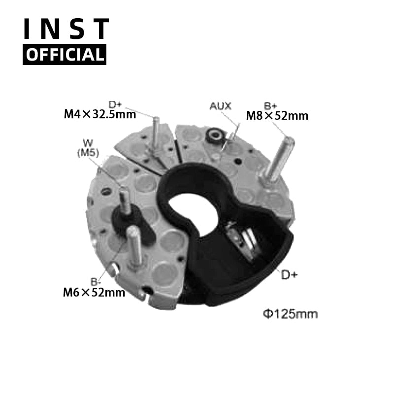 PUENTE RECTIFICADOR DE ALTERNADOR BR341 1127320388 1127320390 1127320395 1127320653 31-9142 131468 RB-62H