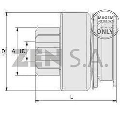 *E3* BÉNDIX BN059ZNP MITSUBISHI -10D DIENTES: L200 L300 MAZDA, FORD RANGER B2900 BT50 8SPL 52ML 33MM