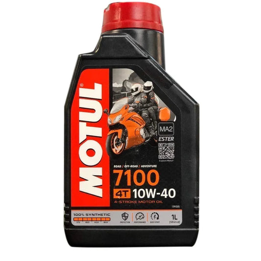 MOTUL 7100 10W-40 4T 1LT SYNTHETIC ALTO CILINDRAJE