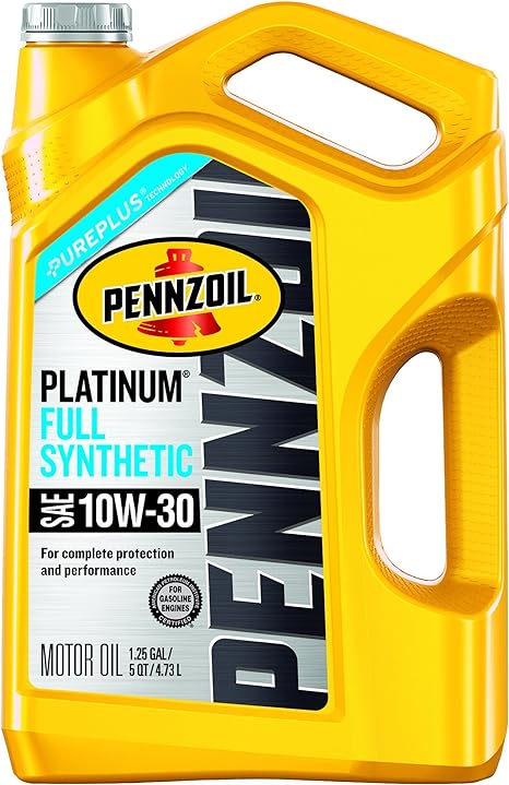 GARRAFA PENNZOIL PLATINUM FULL SYNTHETIC SAE 10W-30 - 5 QT