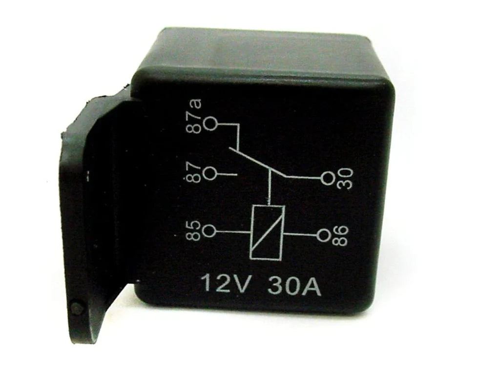 *S11* RELAY 5 PINES REL-037 UNIVERSAL NEGRO 12V 30AMP (REGITAR)