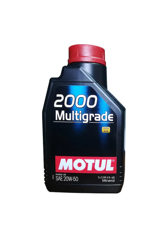 MOTUL 2000 MGR 20W50 4T 1LT MULTIGRADE GASOLINA Y DIESEL