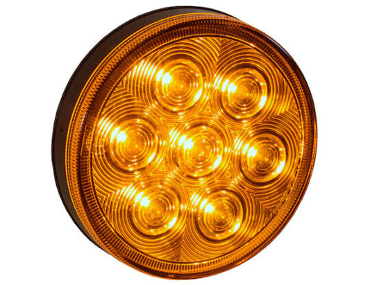 *K3* STOP LED AMBAR REDONDO 12-24V KTC  (UNIDAD) COMPLETO