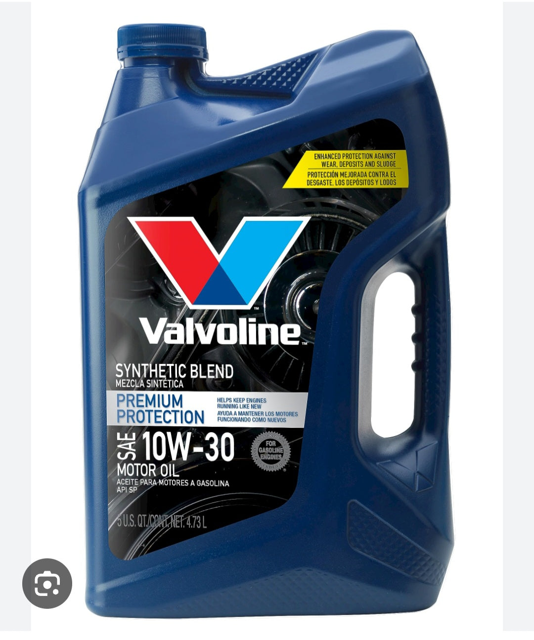 VALVOLINE® 10W-30 ACEITE DE MOTOR SYNTHETIC BLEND- 5 QT