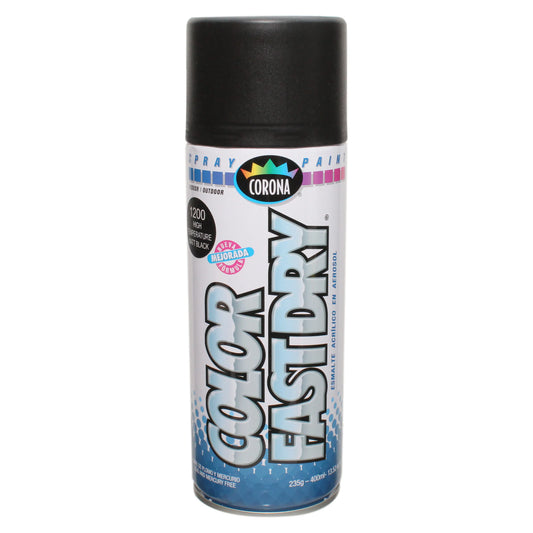 *L5* SPRAY CORONA ESMALTE ACRILICO EN AEROSOL COLOR FASTDRY BLACK