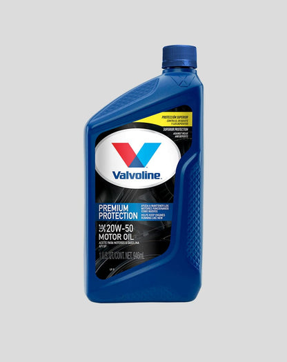 VALVOLINE 20W-50 ACEITE DE MOTOR MINERAL EN CUARTO DE 1 QTO