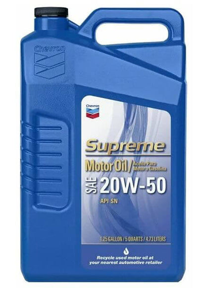 CHEVRON® SUPREME 20W-50 GARRAFA ACEITE PARA MOTOR A (GASOLINA)