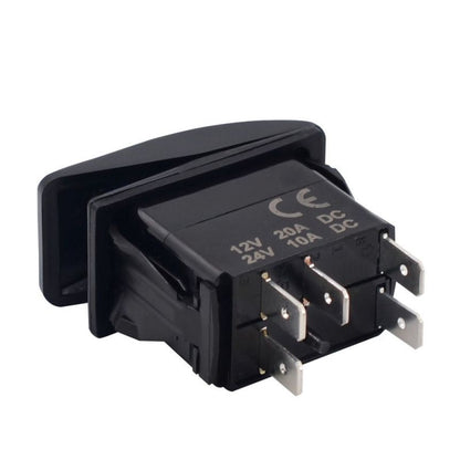 *L5* SWITCH INTERRUPTOR 12-24V 5 PINES ON/ OFF LUZ LASER AZUL PILOT