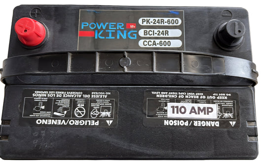 BATERIA  PK-24R-600 AMP 110 POWER KING 6 MESES GARANTIA