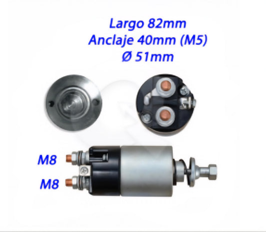 *N3-15* SELENOIDE NISSAN SD22 1980-85 THERMOKING MOTOR ISUZU C SOL-1204