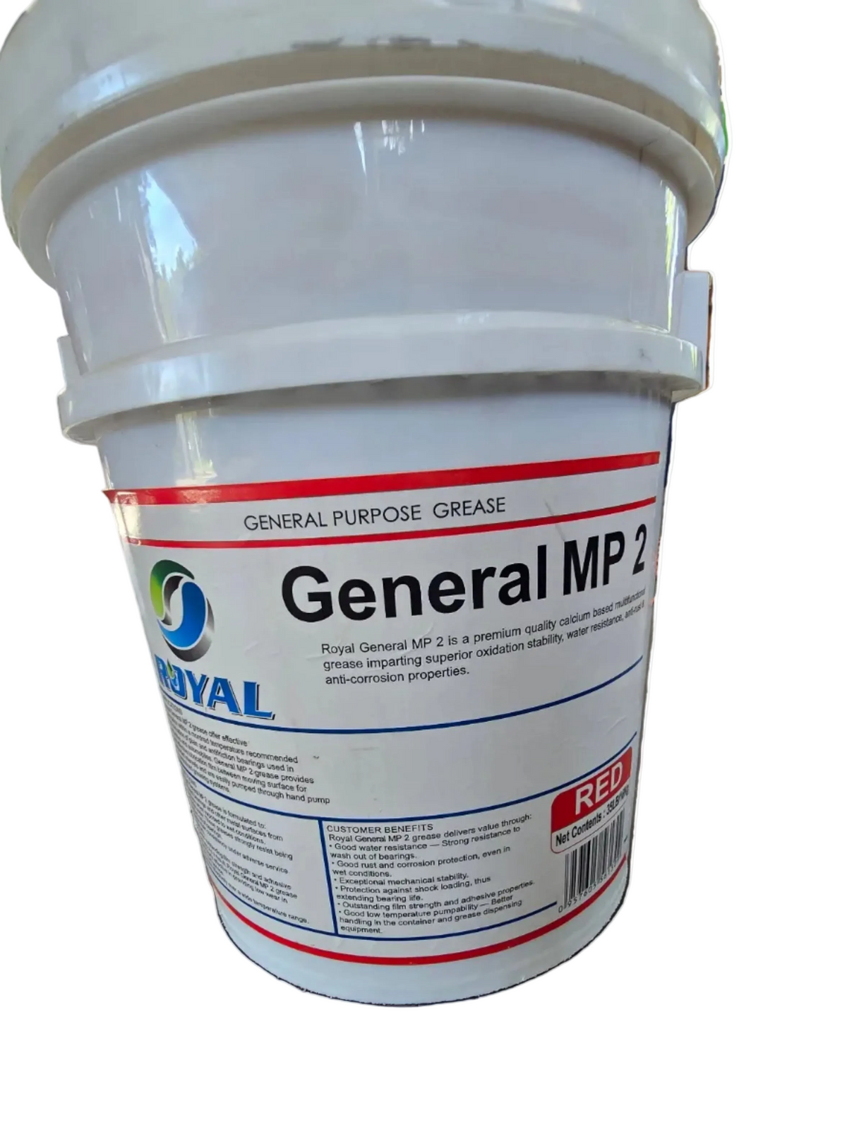 CUBETA GRASA  multipropósito Royal General MP 2 roja