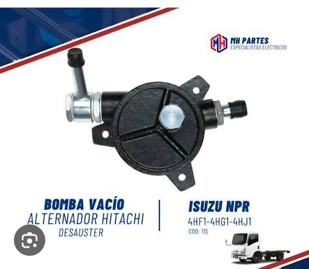 Bomba de vacío para alternador Hitachi Isuzu NPR 4HF1 4HG1 4HJ1