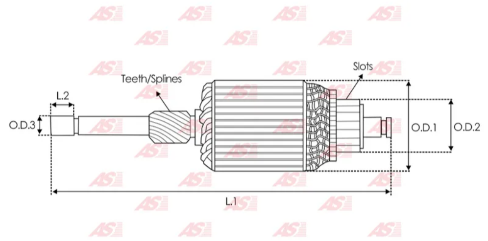 *M2* 61-9129 (WAI) MASAS POLARES Y BOBINAS INDUCTORAS PARA:  PMGR BOSCH SERIE 107; SE UTILIZA EN: FORD 2001-09, AUDI 1997-05, PERKINS 1985-12, VOLSKWAGEN 1990-07...