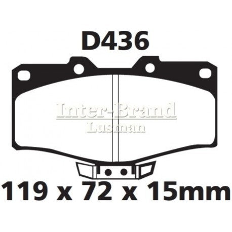 *D1* PD/115 PASTILLA DE FRENO TOYOTA 89-95 ,4RUNNER 88-91/95-02 YTACOMA 95-04 HILUX 89-06