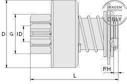 *E2* BÉNDIX ZEN 1678 / SD-1011-BR ISKRA 16902379; SPL-10, № DIENTES: T 10, DIÁ.E PIÑÓN: G 39.67, LONG. 81.8; UTILIZADO EN: MASSEY FERGUSON, PERKINS TRAKTOR, NEW HOLLAND...