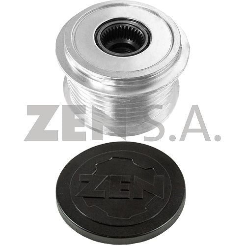 ZM 96.005.08 TENSOR DE DISTRIBUCION / POLEA DE RUEDA LIBRE (OAP) PARA ALTERNADOR LESTER 23313, 23317; SE UTILIZA EN: TOYOTA FORTUNER, HIACE, HILUX, LAND CRUISER...