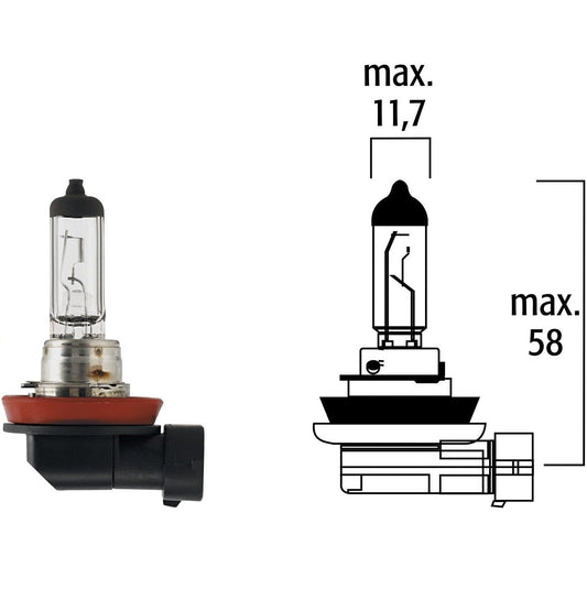 *J4* BUJIA H11 BIOLIGHT 12V 55W HALOGENA