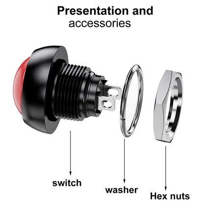 INTERRUPTOR DE BOTON - MICRO SWITCH ON / OFF 125 V 3A