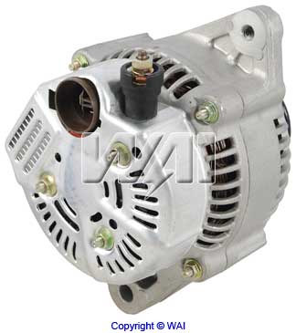 ALTERNADOR 14668 / ALT017A WAI TIPO DENSO 12V/60AMP, POLEA IV TOYOTA 22R/4RUNNER/COROLLA 4A