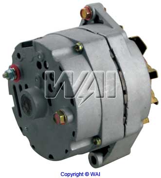 ALTERNADOR TIPO DELCO 10SI 12V/63AMP, POLEA 1V.*SIMILAR AL ALT131, EXC ALT131 MOTORES MARINOS; COMPATIBLE CON: MAQUINARIA CASE/CLARK/HYSTER/MASSEY FERGUSON...