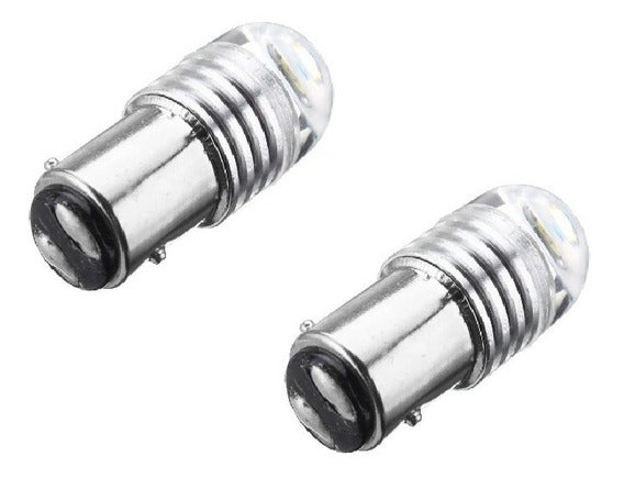 LAMPARA LED TUBULAR FLASH AMBAR - 2 CONTACTOS 12V