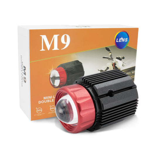 *M6* M9 ®️ MINI LENS DOBLE-COLOR BOMBILLA LED DE ALTA POTENCIA PARA COCHE PASAJERO Y MOTOCICLETAS