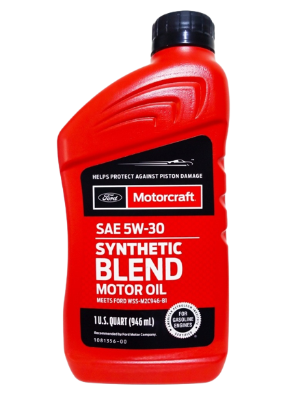 FORD® MOTORCRAFT® 5W-30 ACEITE DE MOTOR - MEZCLA SINTETICA - 1 QT