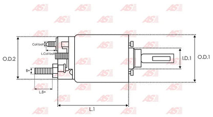 *J3* 2250-77008 (PREMIUM) SELENOIDE HITACHI; OEM: 2250-77008; SE UTILIZA EN: ISUZU DIESEL NPR/C190/C240, NISSAN UD / 24V