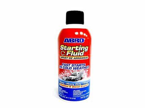 ABRO STARTING FLUID LÍQUIDO DE ARRANQUE PARA EL CUIDADO DEL AUTOMÓVIL