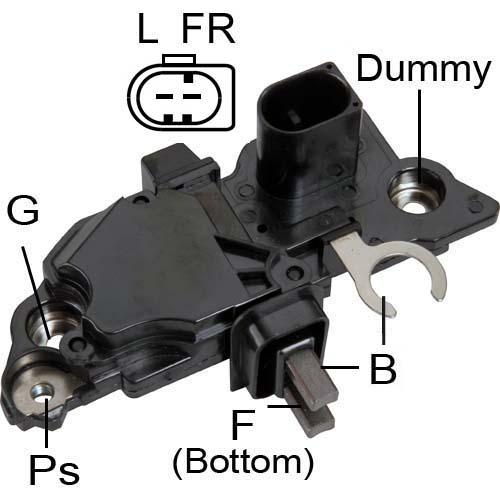 *S6*IB5225-08121 12V JOHN DEERE, MERCEDES-BENZ, NISSAN LCV (TRANSPO) REGULADOR DE VOLTAJE PARA ALTERNADOR: BOSCH IR/IF