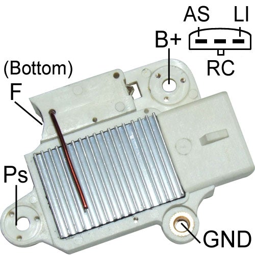 GR822 / 7048 12V (REGITAR) REGULADOR DE VOLTAJE PARA: ALTERNADORES FORD IR/IF SERIES 4G; USADO EN: FORD, MAZDA