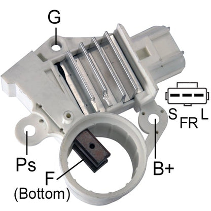 GR930 / 7038 REGITAR USA 12V REGULADOR BLANCO TAPA ANARANJADA FORD ESCAPE 3.0L '01-04, MAZDA TRIBUTE 3.0L '01-03, TAURUS 3.0L '00-01