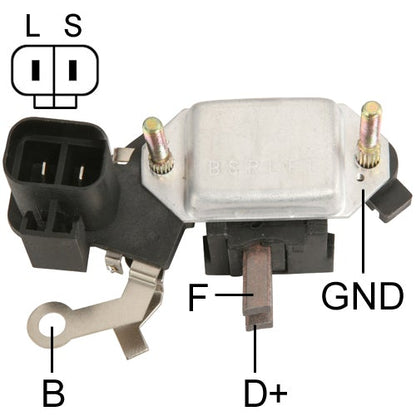 *S6-08* IH205 12V NISSAN LCV (TRANSPO) REGULADOR DE VOLTAJE PARA MOTOR-ALTERNADOR: HITACHI IR / IF