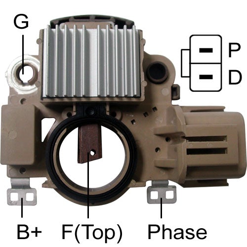 *S3* IM465-1714 12V (TRANSPO) REGULADOR DE VOLTAJE PARA: MITSUBISHI, MAZDA [ALT: MITSUBISHI ED/IF]