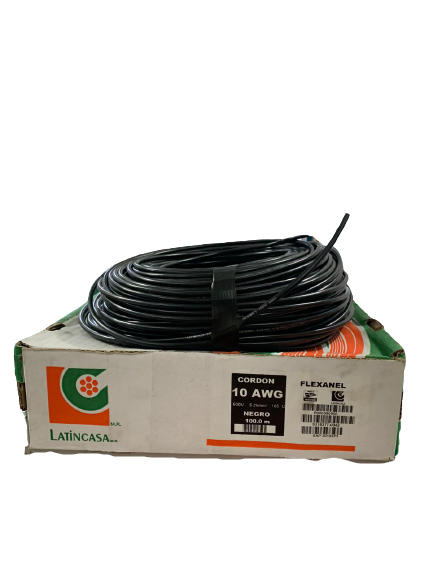 PIE ALAMBRE #16 NEGRO FLEXANEL AUTOMOTRIZ LATINCASA