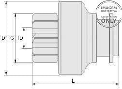 *F4* BENDIX SD-1006-BR PARA: LUCAS M127; SPL-12, № DIENTES: T 10, DIÁ.E PIÑÓN: G 40, LONG. 70; UTILIZADO EN: CASE (1984-1992) FORD (1982-1993) NEW HOLLAND INDUSTRIAL (1975-2000)