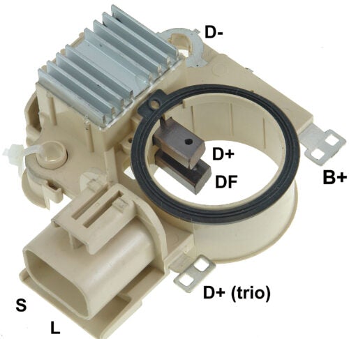 GA797 12V MITSUBISHI L200/300, HYUNDAI H100 (GAUSS) REGULADOR DE VOLTAJE PARA MOTOR-ALTERNADOR: MITSUBISHI IR / IF