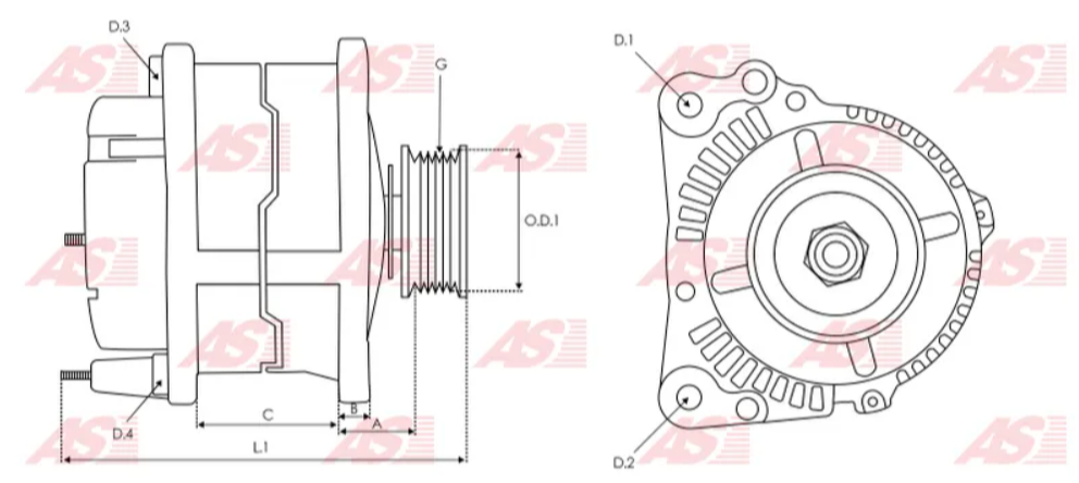 KONIGMANN ALT-0238 (WAI 7751N) REEMPLAZO PARA: FORD 3G SERIES IR / IF; ALTERNADOR NUEVO COMPATIBLE CON: FORD (1991-1996) MERCURY (1991-1996)