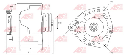 KONIGMANN ALT-0206 (WAI 13670/13671N) REEMPLAZO PARA: DENSO; ALTERNADOR NUEVO COMPATIBLE CON: TOYOTA TACOMA / T100 3.4 V6 (1995-12.1996)