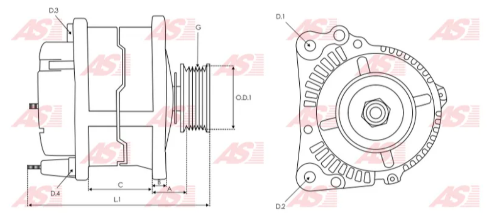 KONIGMANN ALT-0202 OEM: 27030-54241 DENSO ALTERNADOR: TOYOTA L 2L, 3L, DINA, HIACE, HILUX, LAND CRUISER, VOSLKWAGEN 2.4 DIESEL