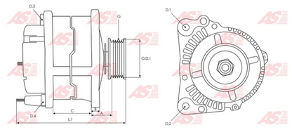 KONIGMANN ALT-0202 OEM: 27030-54241 DENSO ALTERNADOR: TOYOTA L 2L, 3L, DINA, HIACE, HILUX, LAND CRUISER, VOSLKWAGEN 2.4 DIESEL